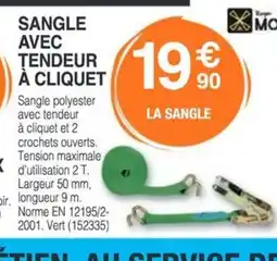 Chretien Matériaux Sangle avec tendeur à cliquet offre