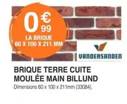Chretien Matériaux Brique terre cuite moulée main billund offre