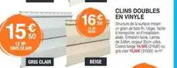 Chretien Matériaux Clins doubles en vinyle offre