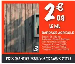 Chretien Matériaux Bardage agricole offre