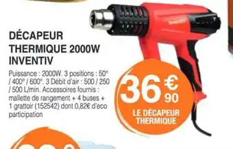 Chretien Matériaux Décapeur thermique 2000w inventiv offre