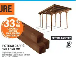 Chretien Matériaux Poteau carré offre