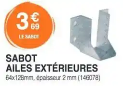 Chretien Matériaux Sabot ailes extérieures offre