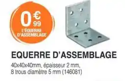 Chretien Matériaux Equerre d'assemblage offre
