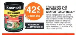 Chretien Matériaux XYLOPHENE Traitement bois multiusage offre