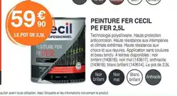 Chretien Matériaux Peinture fer cecil pe fer offre