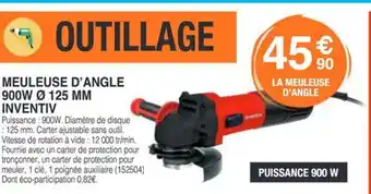 Chretien Matériaux Meuleuse d'angle 900w 125 mm inventiv offre
