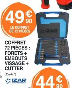 Chretien Matériaux Coffret 72 pièces forets + embouts vissage + cutter offre