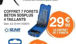 Chretien Matériaux IZAR Coffret 7 forets beton sdsplus 4 taillants offre