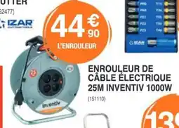 Chretien Matériaux Enrouleur de câble électrique 25m inventiv 1000w offre