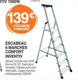 Chretien Matériaux Escabeau 6 marches confort inventiv offre