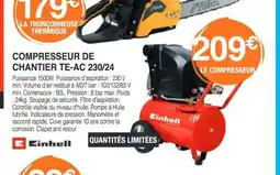 Chretien Matériaux Compresseur de chantier te-ac 230/24 offre