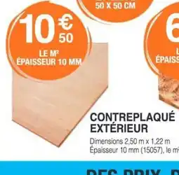 Chretien Matériaux Contreplaqué extérieur offre