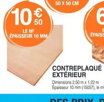 Chretien Matériaux Contreplaqué extérieur offre