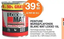 Chretien Matériaux Peinture murs&plafonds blanc mat loxxo offre