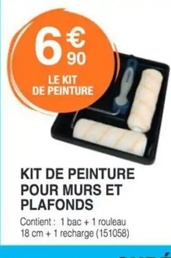 Chretien Matériaux Kit de peinture pour murs et plafonds offre
