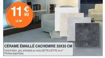 Chretien Matériaux Cérame émaillé cachemire offre