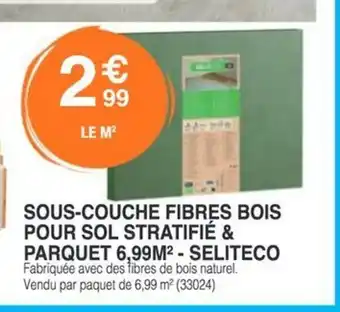 Chretien Matériaux Sous-couche fibres bois pour sol stratifié & parquet offre