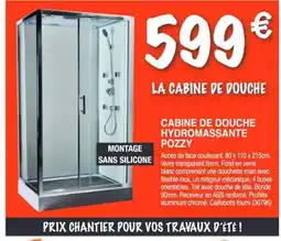 Chretien Matériaux Cabine de douche hydromassante pozzy offre