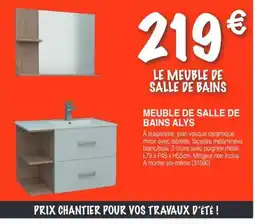 Chretien Matériaux Meuble de salle de bains alys offre
