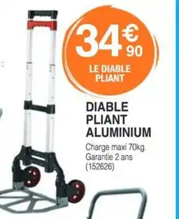 Chretien Matériaux Diable pliant aluminium offre