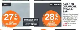Chretien Matériaux Dalle en céramique strada/ bari offre
