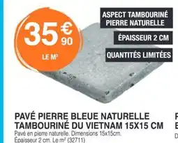 Chretien Matériaux Pavé béton recto plus bords droits offre