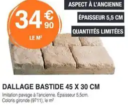 Chretien Matériaux Dallage bastide offre