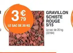 Chretien Matériaux Gravillon schiste rouge 5/15 offre