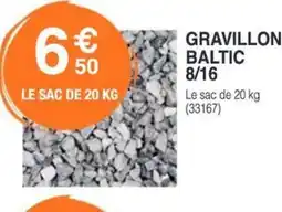 Chretien Matériaux Gravillon baltic 8/16 offre
