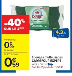 Cora x Carrefour CARREFOUR EXPERT Éponges multi-usages offre