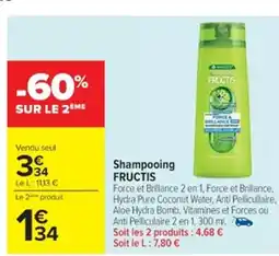 Cora x Carrefour FRUCTIS Shampooing offre