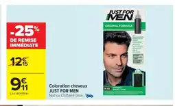 Cora x Carrefour JUST FOR MEN Coloration cheveux offre