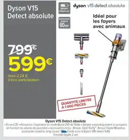 Cora x Carrefour DYSON V15 Detect absolute offre