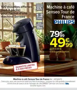 Cora x Carrefour KRUPS Machine à café Senseo Tour de France offre