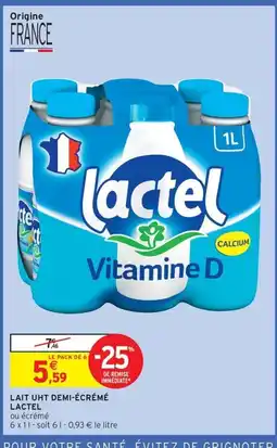 Intermarché Express LACTEL Lait uht demi-écrémé offre