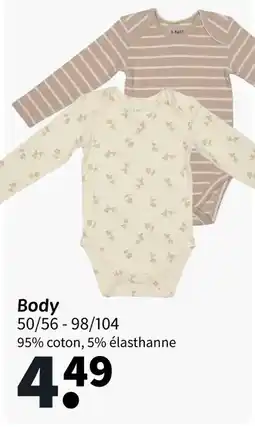 Wibra Body 95% coton offre