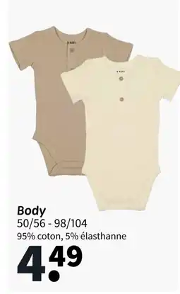 Wibra Body 95% coton offre