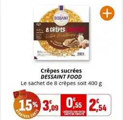 Coccinelle Supermarché DESSAINT FOOD Crêpes sucrées offre