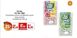 Coccinelle Supermarché TIC TAC TWO Tic-Tac offre