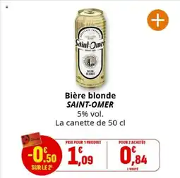 Coccinelle Supermarché SAINT-OMER Bière blonde offre