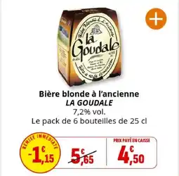 Coccinelle Supermarché LA GOUDALE Bière blonde à l'ancienne offre