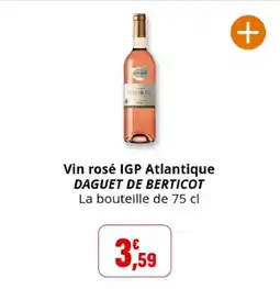 Coccinelle Supermarché DAGUET DE BERTICOT Vin rosé IGP Atlantique offre