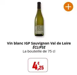 Coccinelle Supermarché ÉCLIPSE Vin blanc IGP Sauvignon Val de Loire offre