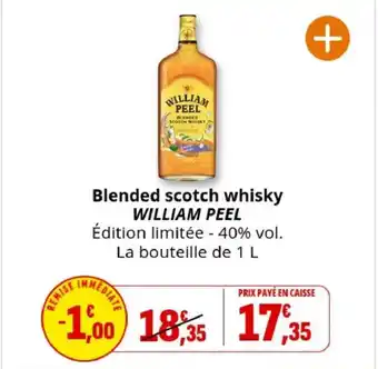 Coccinelle Supermarché WILLIAM PEEL Blended scotch whisky offre