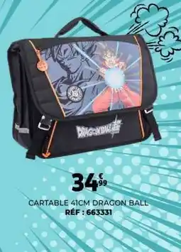 Auchan CARTABLE 41CM DRAGON BALL offre
