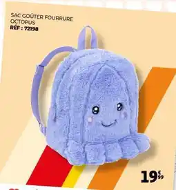 Auchan SAC GOÛTER FOURRURE OCTOPUS offre