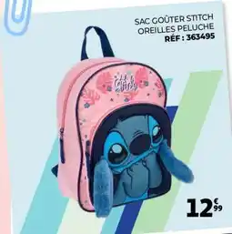 Auchan SAC GOÛTER STITCH OREILLES PELUCHE offre