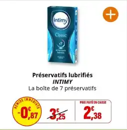 Coccinelle Supermarché INTIMY Préservatifs lubrifiés offre