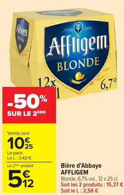 Carrefour Market AFFLIGEM Bière d'Abbaye offre
